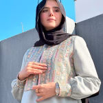 جلیقه عبا سوزن دوزی موریک